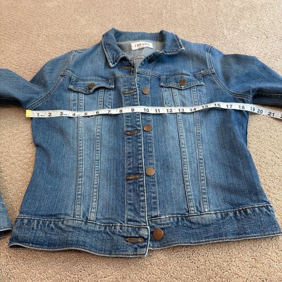 J Brand Denim Jean Jacket Trucker Universe Stretch Fitted Classic LARGE #4030225 - Picture 9 of 14